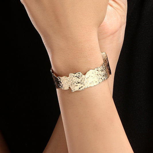 Voguish 18KT Gold Plated Adjustable Cuff Bracelet