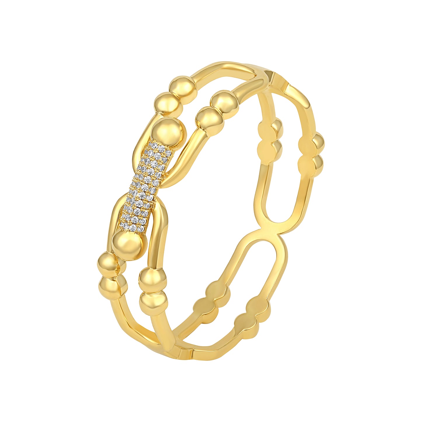 Grace Ethnic 18KT Gold Plated Bracelet