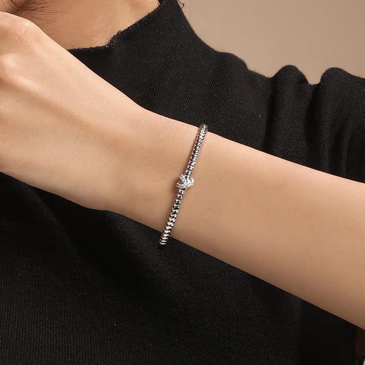 Twisted Band Silver Plated Adjustable Cuff Bracelet