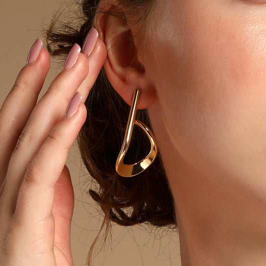 Geometric 18KT Gold Plated Dangle Earring