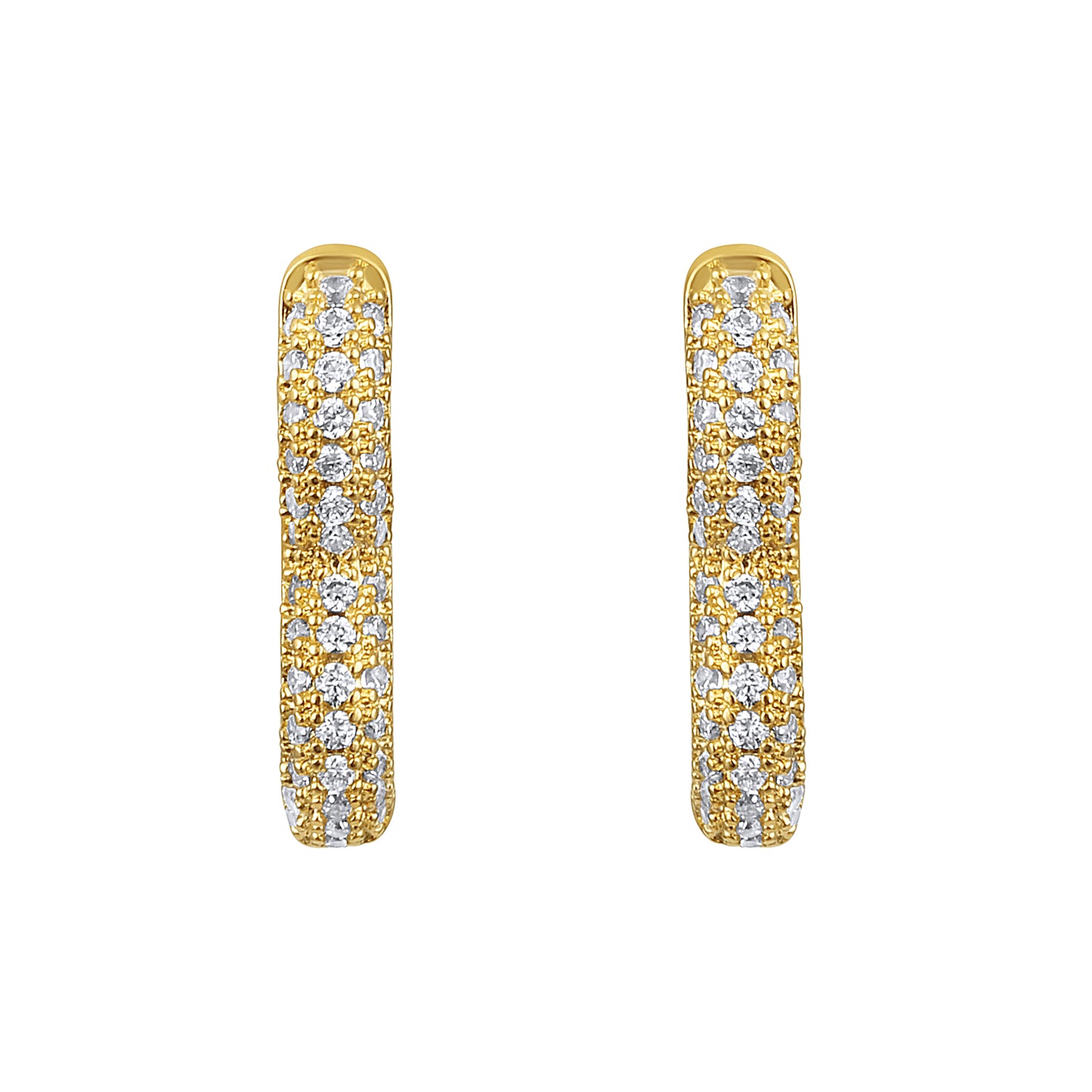 Heart Shape 18KT Gold Plated Zircon Drop Earring