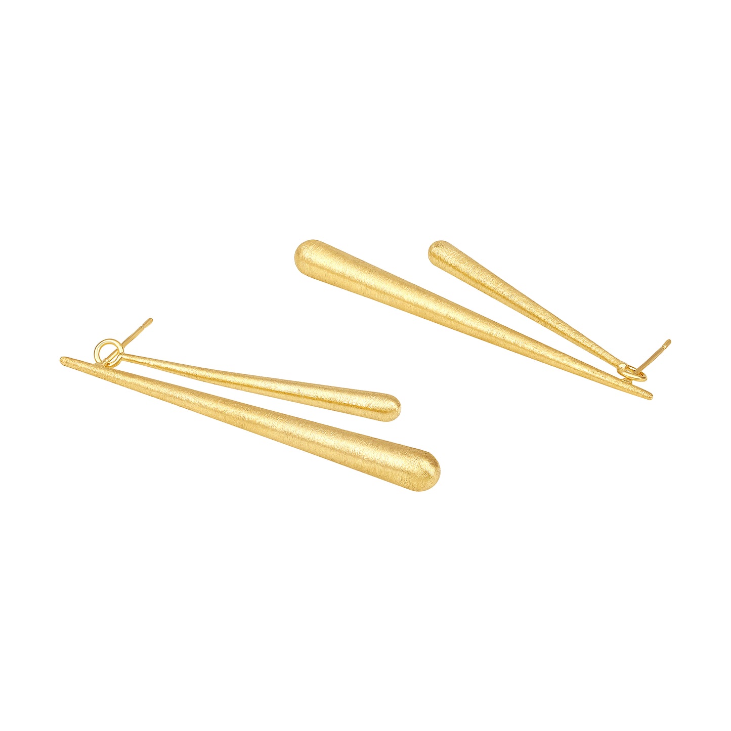 Sleek Stick 18KT Gold Plated Dangle Earring