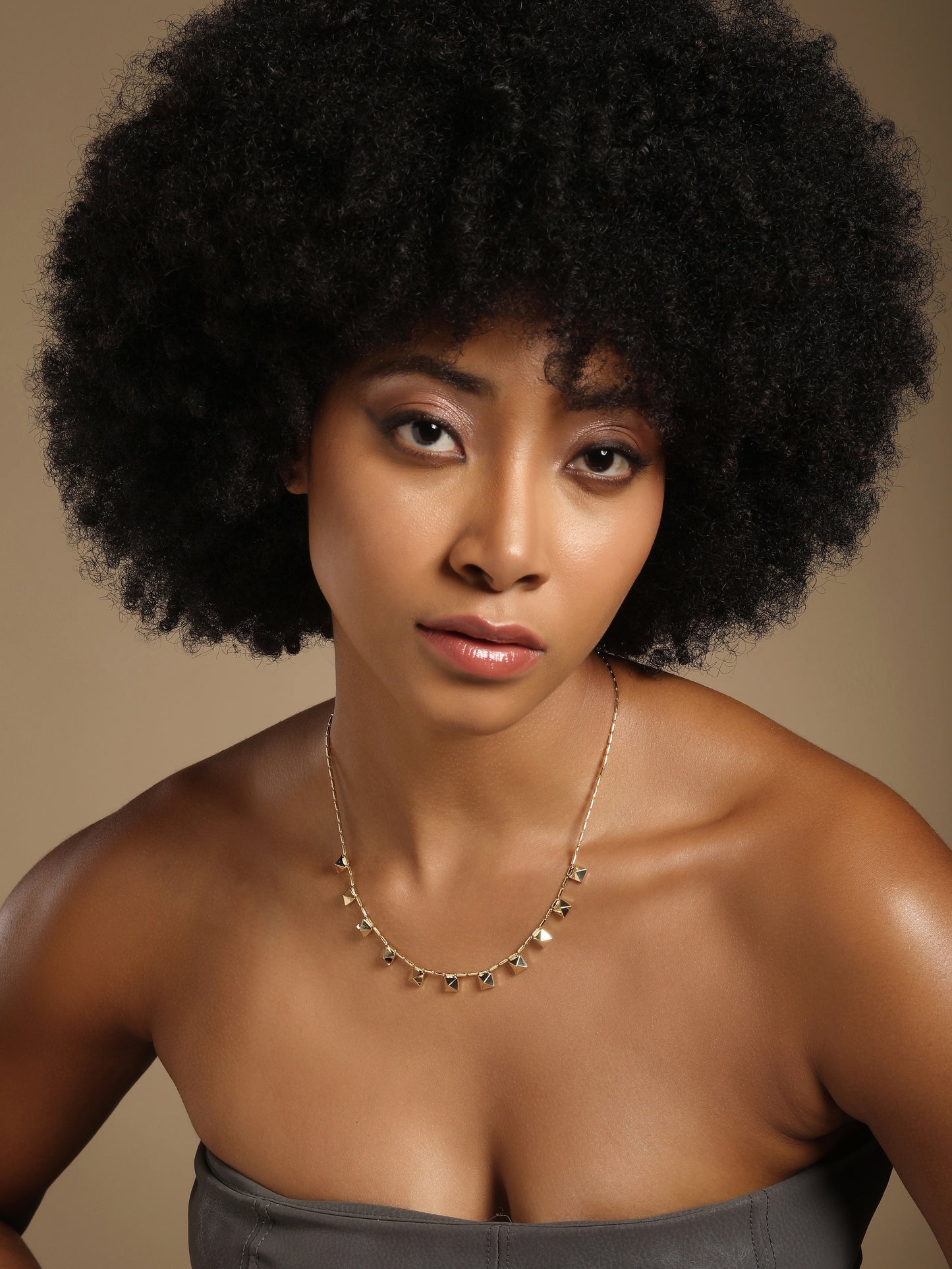 Square Shape 18KT Gold Plated Necklace Chain