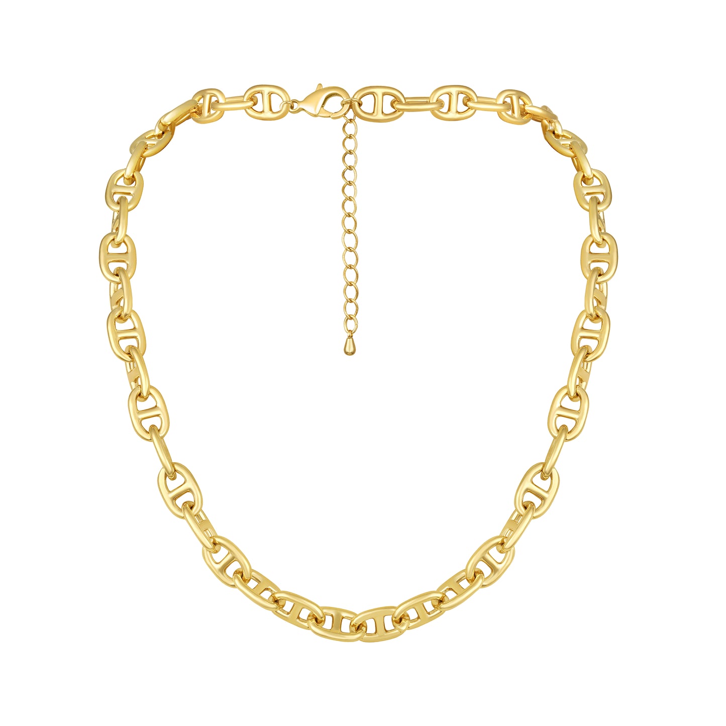 Gold Anchor Chain 18KT Gold Plated Necklace Chain
