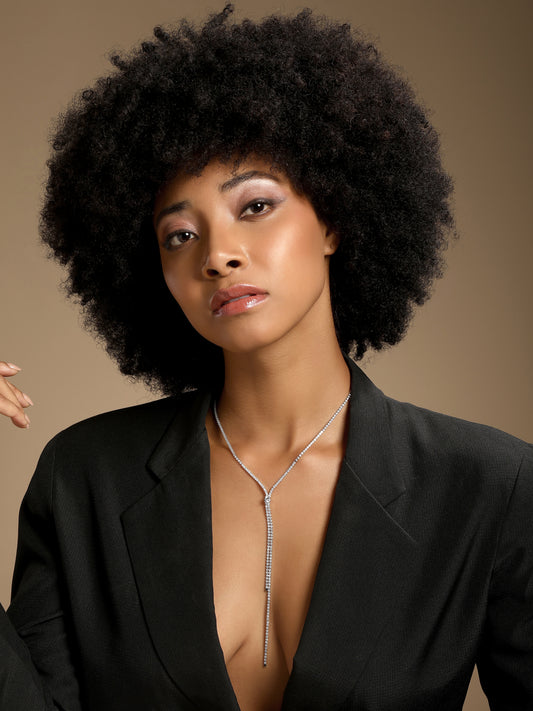 Lariat "Y" drop Link Chain Silver Plated Chain Necklace