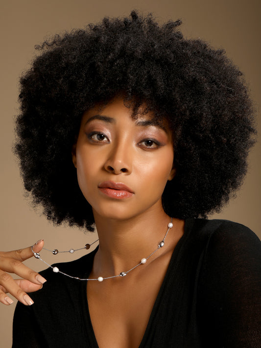 Incredible Ocean Pearl Silver Plated Pendant Chain