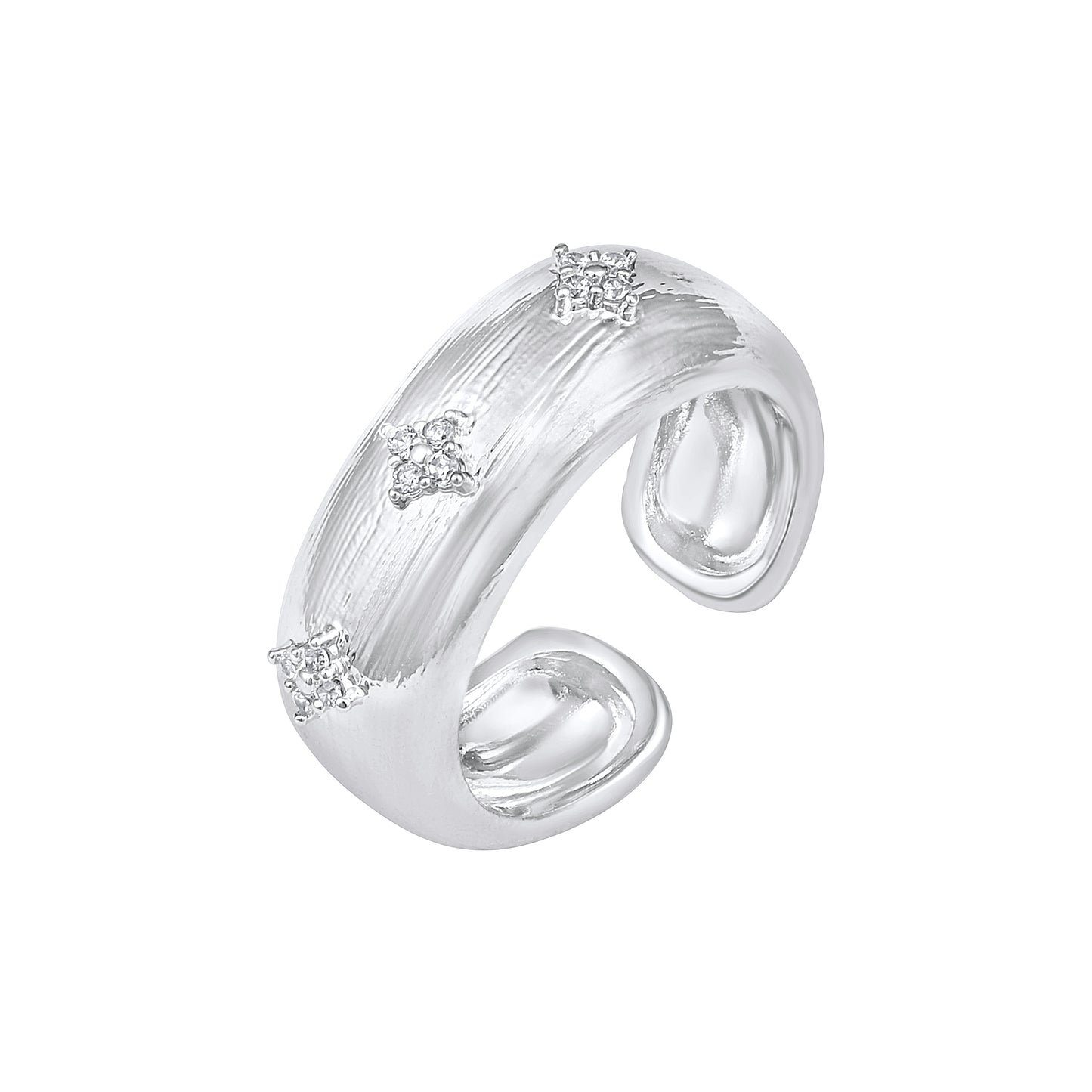 Elegant and Stylish Silver Plated Adjustable Finger Ring