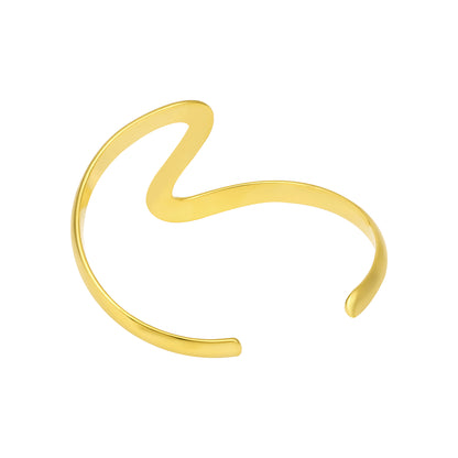 Aesthetic Design 18KT Gold Plated Adjustable Cuff Bracelet