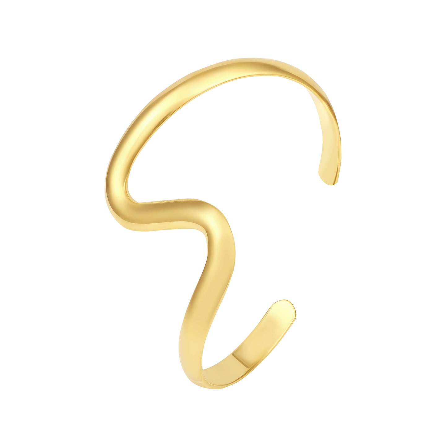 Aesthetic Design 18KT Gold Plated Adjustable Cuff Bracelet