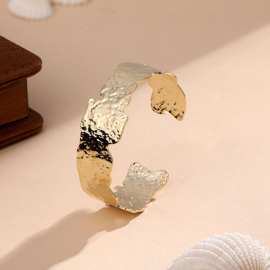 Voguish 18KT Gold Plated Adjustable Cuff Bracelet