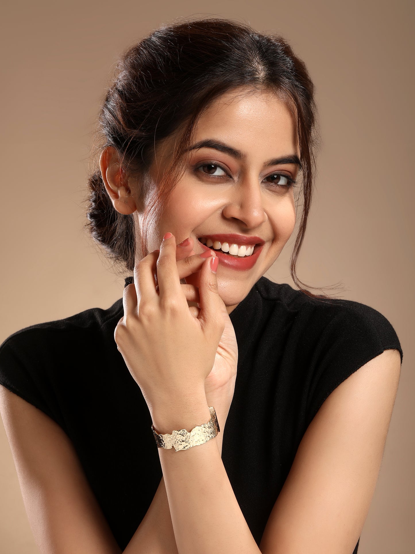 Voguish 18KT Gold Plated Adjustable Cuff Bracelet