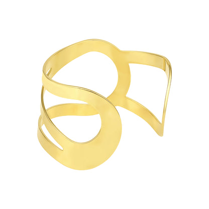 Excellent Designer 18KT Gold Plated Adjustable Cuff Bracelet