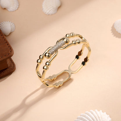 Grace Ethnic 18KT Gold Plated Bracelet