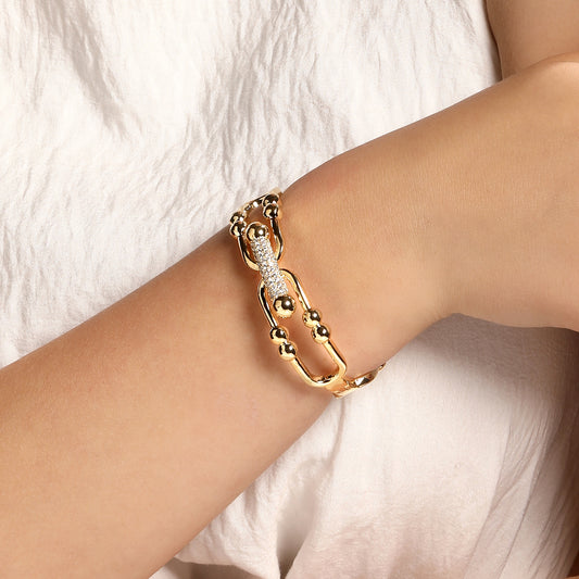 Grace Ethnic 18KT Gold Plated Bracelet