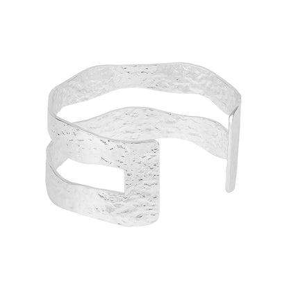Voguish Silver Plated Adjustable Cuff Bracelet