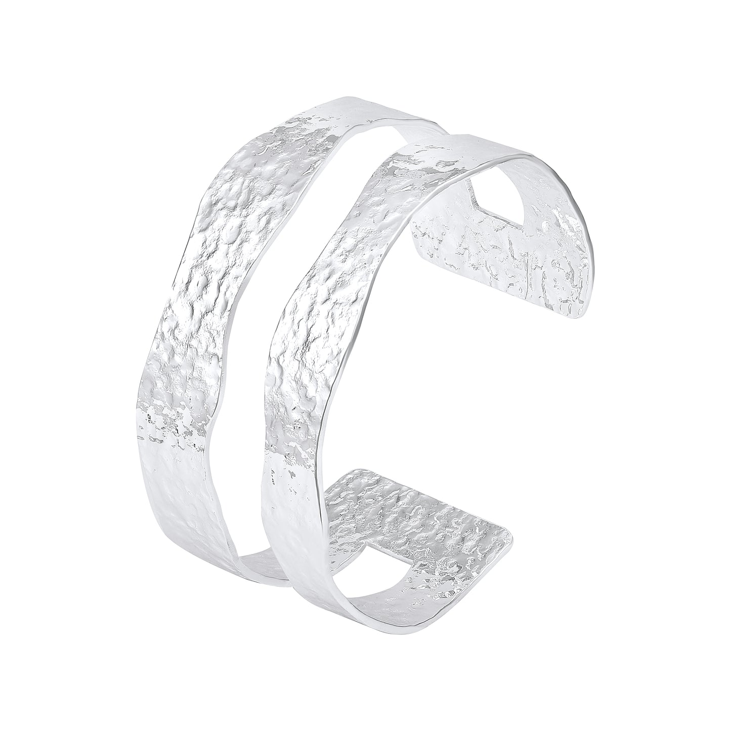 Voguish Silver Plated Adjustable Cuff Bracelet