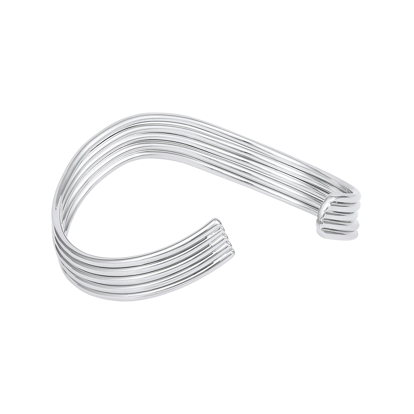 Exotic Silver Plated Adjustable Cuff Bracelet