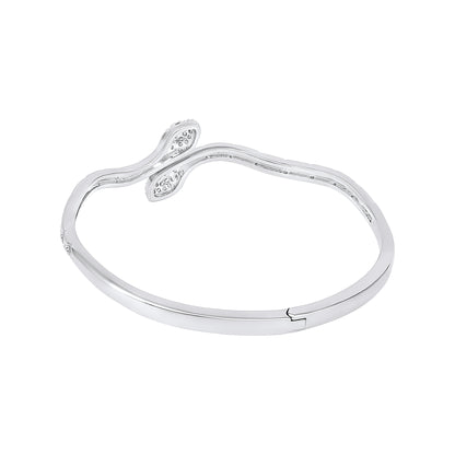 Snake Silver Plated Openable Bracelet