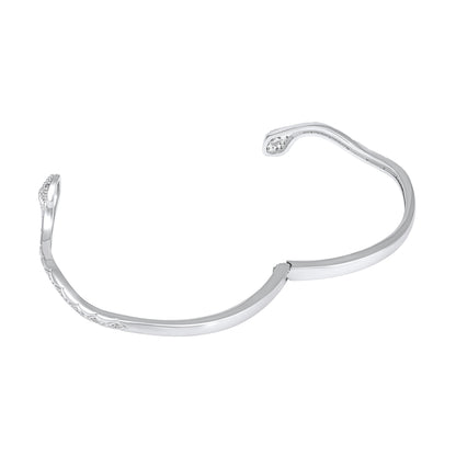 Snake Silver Plated Openable Bracelet