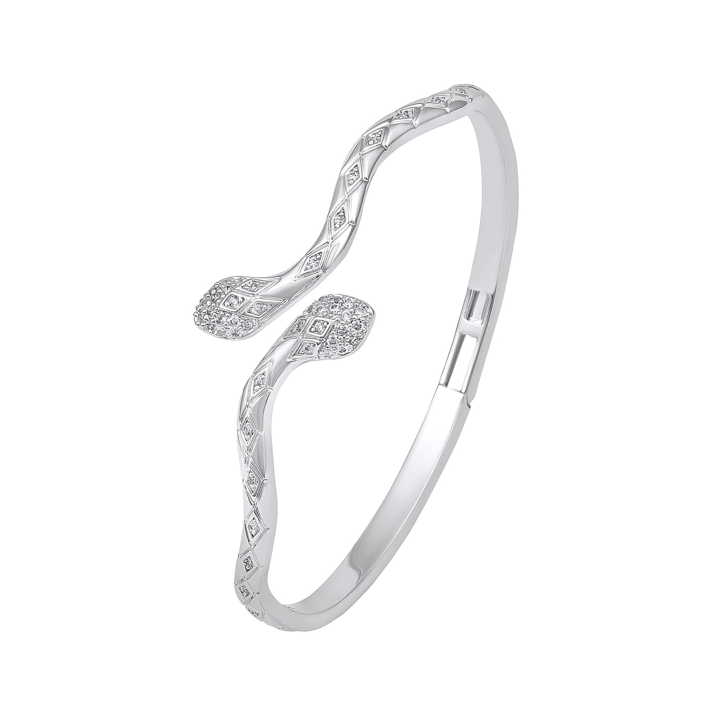Snake Silver Plated Openable Bracelet