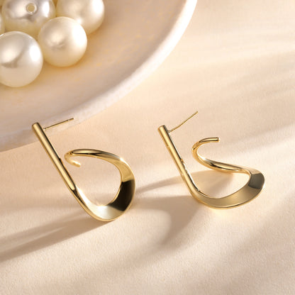 Geometric 18KT Gold Plated Dangle Earring