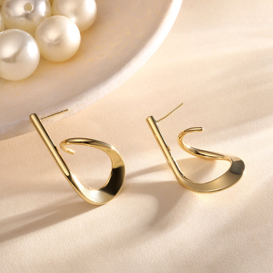 Geometric 18KT Gold Plated Dangle Earring