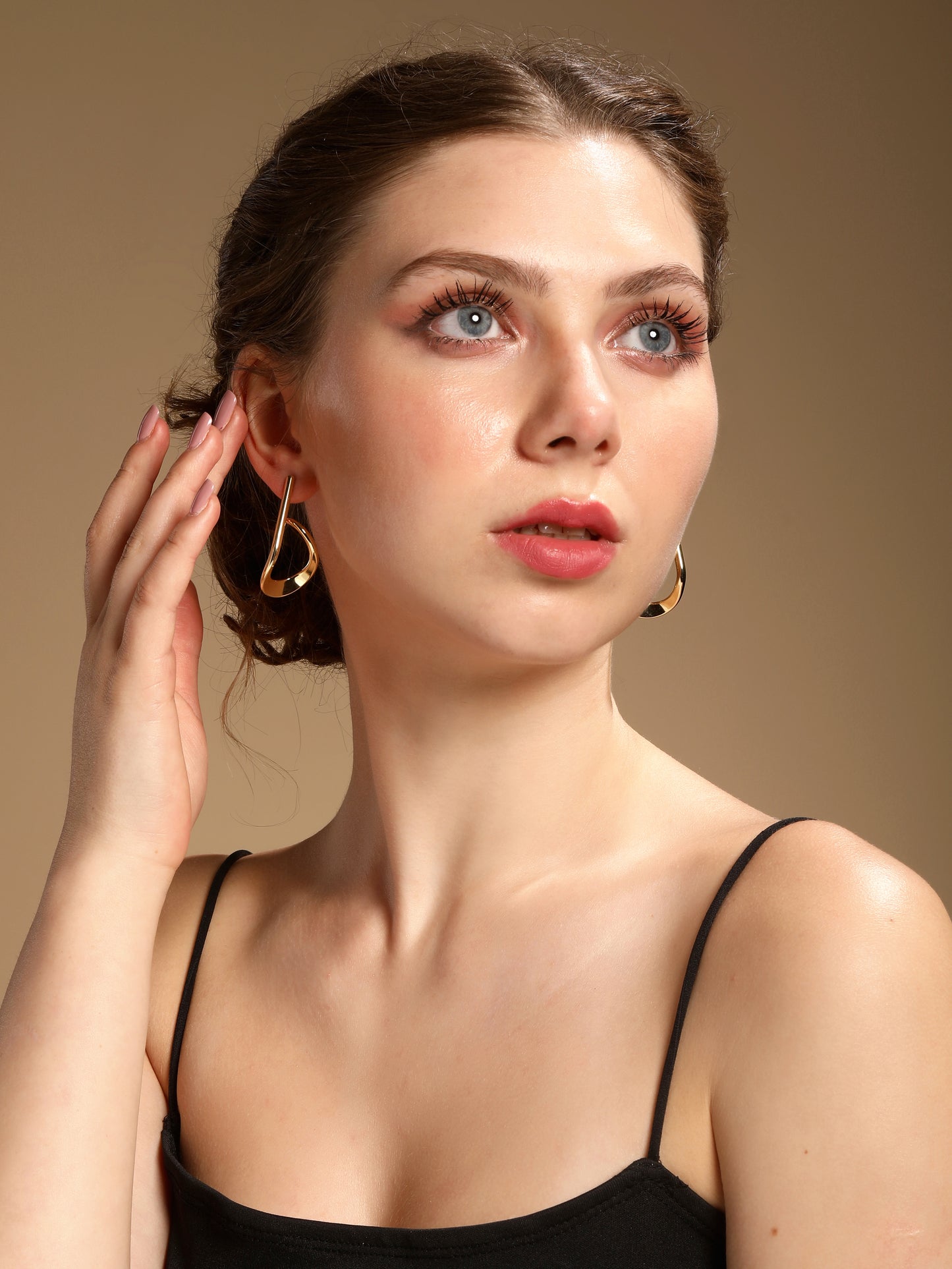 Geometric 18KT Gold Plated Dangle Earring
