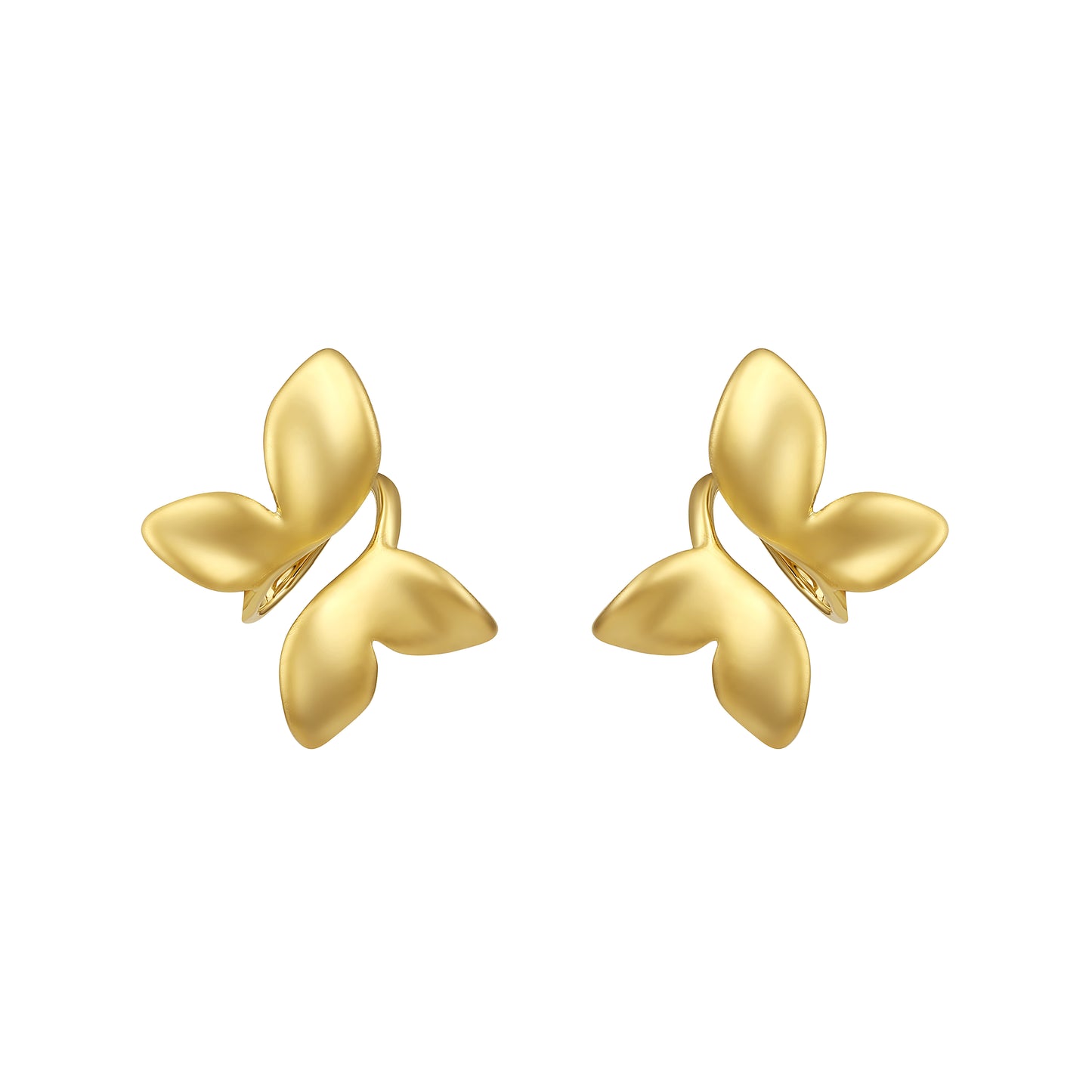 Small Butterfly Shape 18KT Gold Plated Nature Inspired Earring