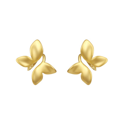 Small Butterfly Shape 18KT Gold Plated Nature Inspired Earring