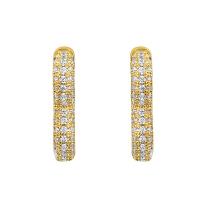 Heart Shape 18KT Gold Plated Zircon Drop Earring