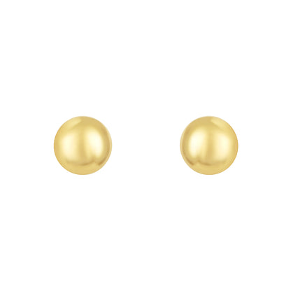 Round and Flower Design 18KT Gold Plated Set Of 3 Stud Earrings