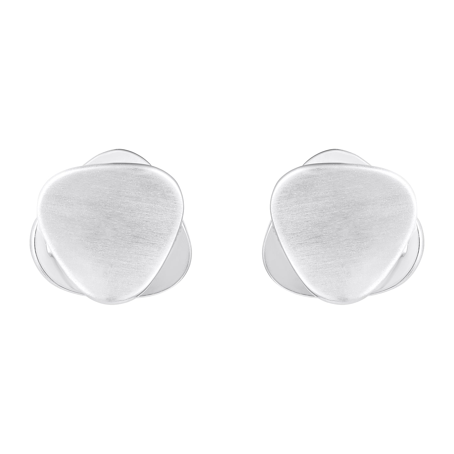 Heart Shape Silver Plated Minimalist Stud Earring