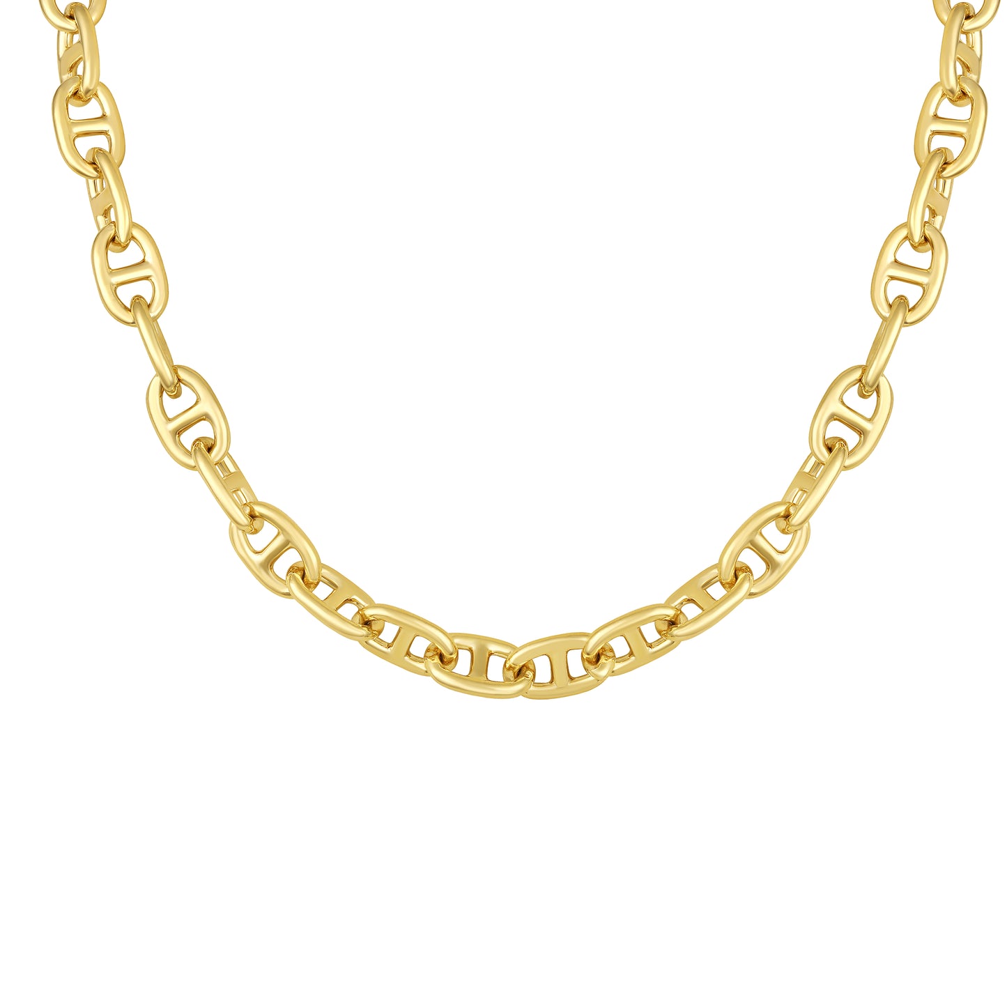 Gold Anchor Chain 18KT Gold Plated Necklace Chain