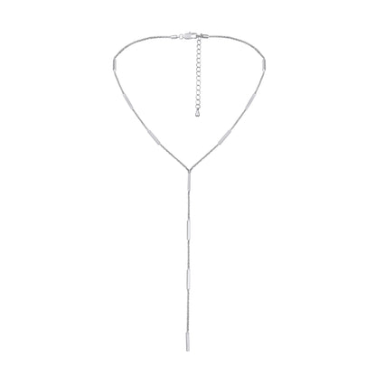 Creative "Y" Shape Silver Plated Pendant Chain