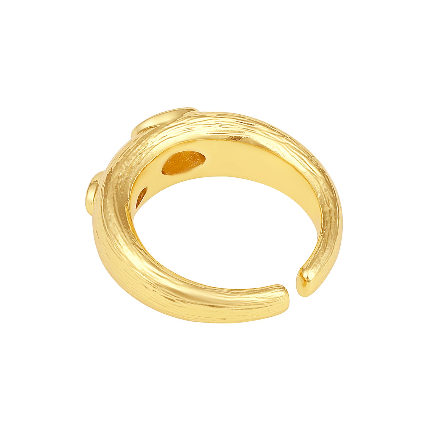 Excellent 18kt Gold Plated Adjustable Cuff Finger Ring