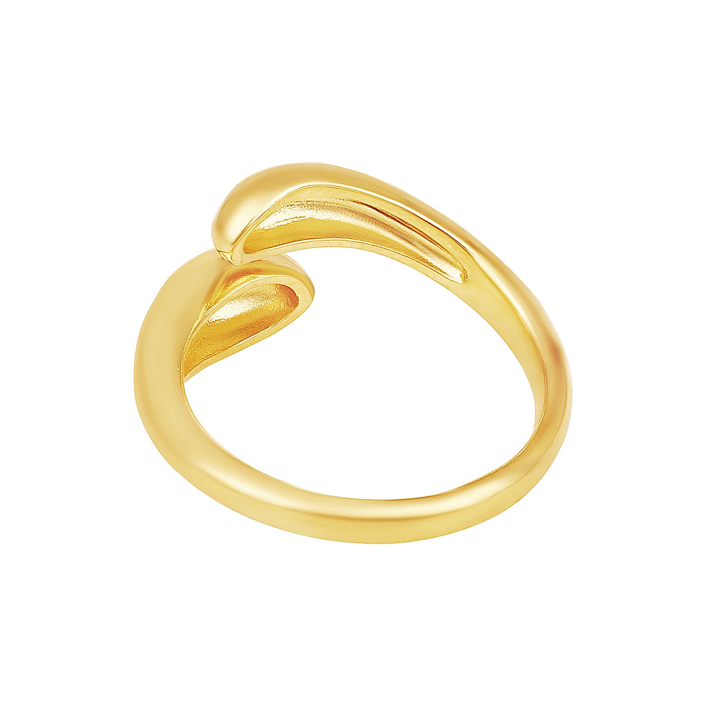 Casual Snake Shape 18kt Gold Plated Adjustable Finger Ring