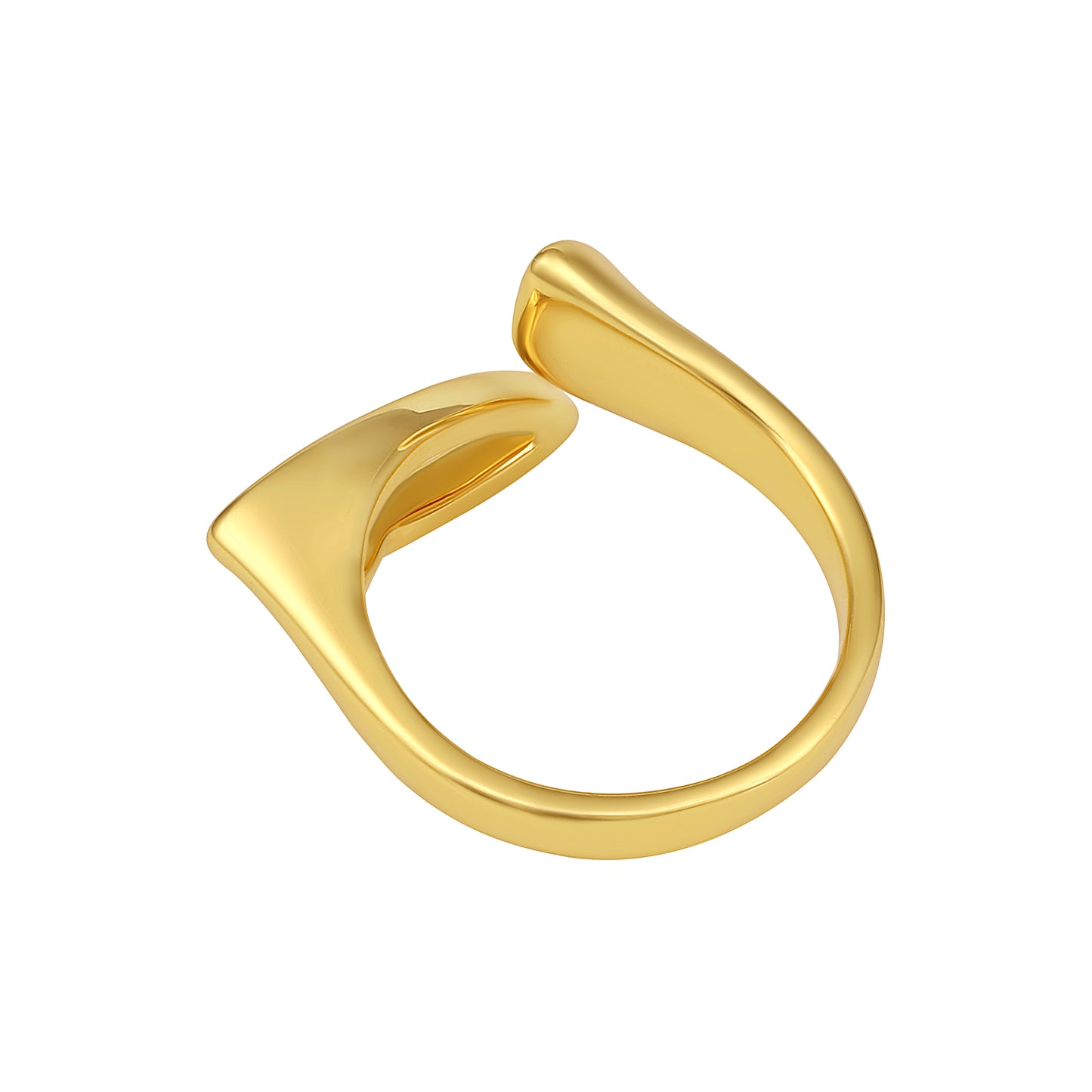 Splashy Casual 18kt Gold Plated Adjustable Finger Ring