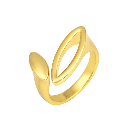Splashy Casual 18kt Gold Plated Adjustable Finger Ring