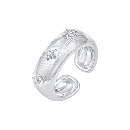 Elegant and Stylish Silver Plated Adjustable Finger Ring